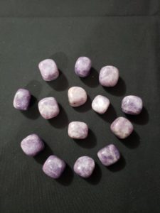 Charoite tumbled stones